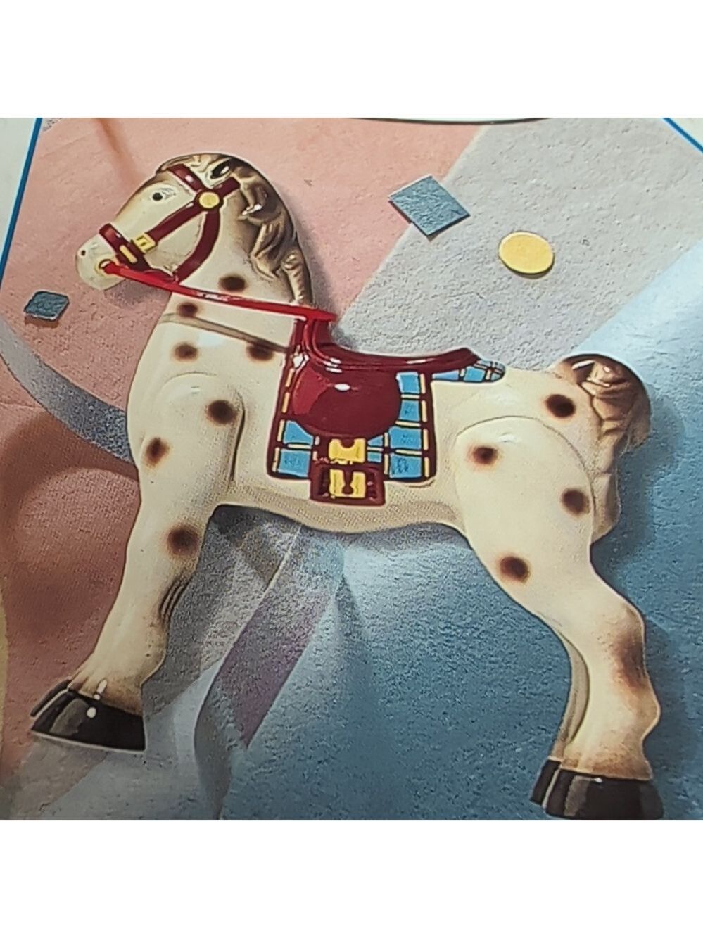 Hallmark Keepsake 1939 Mobo Horse Ornament - Cream and Red - Picture 4 of 7
